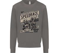 Speed Race Motorcycle Side Car Motorbike Uomo Sweatshirt Jumper