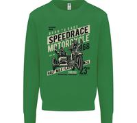 Speed Race Motorcycle Side Car Motorbike Uomo Sweatshirt Jumper