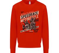 Speed Race Motorcycle Side Car Motorbike Uomo Sweatshirt Jumper