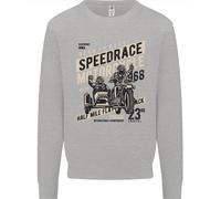Speed Race Motorcycle Side Car Motorbike Uomo Sweatshirt Jumper