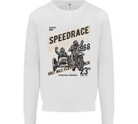 Speed Race Motorcycle Side Car Motorbike Uomo Sweatshirt Jumper