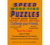 SPEED WORD FIND PUZZLES: BIRD THEMED: Themed Challenges for Fast Thinkers