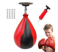 Speedbag, set da boxe a forma di pera, palla da allenamento da boxe, palla girevole portatile per palestra, palla da boxe riutilizzabile, per uomini e donne, per fitness e allenamento