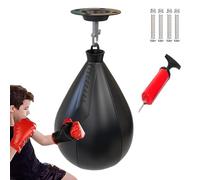 Speedbag, set da boxe Speedbag, borsa da boxe a forma di pera, palla girevole portatile, palla da boxe per uomo, palla da boxe da donna, palla da boxe riutilizzabile, set da boxe da palestra