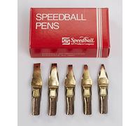 Speedball 3055 Lettering And Drawing Pen Nibs, LC Style, LC-0 Through LC-4, 0.56" Height, 1.31" Width, 2.19" Length (Pack of 5)