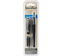 Speedball - Penna stilografica, 1,1 mm, colore: Nero