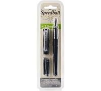 Speedball - Penna stilografica, 1,9 mm, colore: Nero