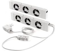 SpeedComfort Starter Set 2 Pezzi: Ventola del Riscaldatore Intelligente per Riscaldatori, Booster di Riscaldamento Durevole per Surriscaldamento e Radiatori, per Risparmiare Energia