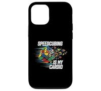 Speedcubing Is My Cardio Funny Cube Solver Design Custodia per iPhone 12/12 Pro