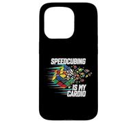 Speedcubing Is My Cardio Funny Cube Solver Design Custodia per iPhone 15 Pro