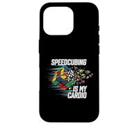 Speedcubing Is My Cardio Funny Cube Solver Design Custodia per iPhone 16 Pro