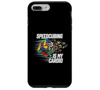 Speedcubing Is My Cardio Funny Cube Solver Design Custodia per iPhone 7 Plus/8 Plus