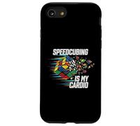 Speedcubing Is My Cardio Funny Cube Solver Design Custodia per iPhone SE (2020) / 7/8