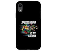 Speedcubing Is My Cardio Funny Cube Solver Design Custodia per iPhone XR