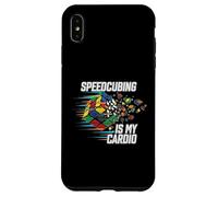Speedcubing Is My Cardio Funny Cube Solver Design Custodia per iPhone XS Max