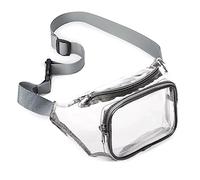 SPEEDEVE Marsupio Trasparente in PVC Trasparente,Grigio