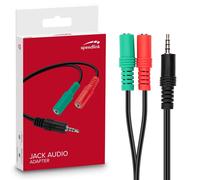 Speedlink Adattatore Headset Y Splitter 2X 3,5Mm Jack Femmina A Jack Maschio