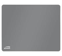 Speedlink ATECS Soft Gaming Mousepad M 38 x 30 cm - Tappetino per mouse di medie dimensioni, superficie liscia in tessuto, per giocatori, ufficio, scrivania, tastiera, antiscivolo, grigio