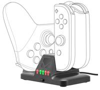 Caricabatteria Dock Station per Nintendo Switch Joy-Con Controller Pro Gamepad