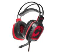 Speedlink DRAZE Cuffie Over-Ear con LED Nero, Microfono Boom, 3,5 mm