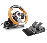 Speedlink DRIFT O.Z. Racing Wheel USB per PC con Pedali, Arancione