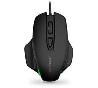 Speedlink GARRIDO Illuminated Mouse - Mouse a 5 tasti con connettore USB (2400 dpi, Forma ergonomica, Illuminazione LED) nero
