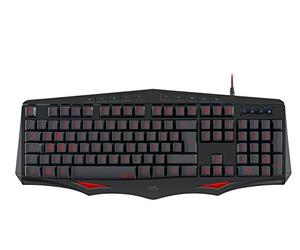Speedlink LAMIA Gaming Keyboard FR Layout - Tastiera da gioco con collegamento USB (illuminazione dei tasti, 10 tasti speciali), colore: nero