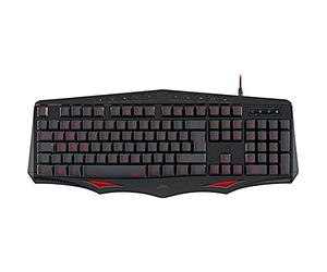 Speedlink LAMIA Gaming Keyboard - IT Layout - Tastiera da gioco (Illuminazione LED, USB, Anti-Ghosting, 10 tasti funzioni multimedia) nero