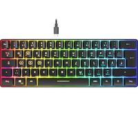 Speedlink LETOS - Tastiera Gaming RGB 60%, cablata, cavo USB-C staccabile, retroilluminata, Layout tedesco QWERTZ, nero