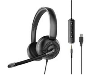Speedlink METIS USB Stereo Headset 3.5mm with USB Soundcard Cuffia SL-870007-BK