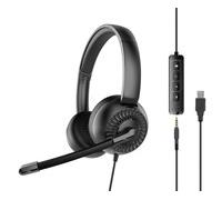 SPEEDLINK Metis USB Stereo Headset black Cuffia Regolatore SL-870007-BK