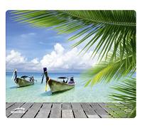 Speedlink PARADISE SILK Mousepad - con superficie tessile morbida come seta (Forma ergonomica, Adatto per tutti i mouse con sensore ottico o laser)