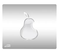 Speedlink PEAR SILK Mousepad - con superficie tessile morbida come seta (Forma ergonomica, Adatto per tutti i mouse con sensore ottico o laser), grigio
