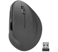 Speedlink PIAVO, mouse verticale ergonomico - Mouse wireless a 5 tasti, forma ergonomica che favorisce la postura, colore nero