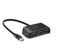 Speedlink SL-140004-BK Snappy Evo USB Hub, 4-Port, USB 2.0, Passivo, Quattro Porte USB aggiuntive, Nero