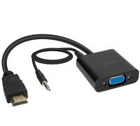 Speedlink SL-170006-BK Adattatore HDMI a VGA Audio Video 1:2 Nero