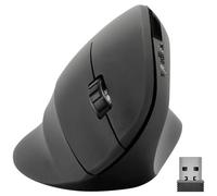 SpeedLink SL-630019-RRBK Piavo Mouse ergonomico Senza fili (radio) Ottico Nero