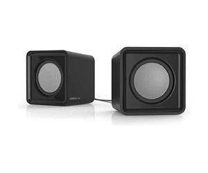SPEEDLINK SL-810004-BK Twoxo Stereo Compact Cube designed USB Powered 5W Speaker
