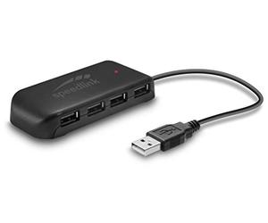 Speedlink Snappy Evo Hub USB, 7 Porte, USB 2.0, Active, Nero