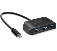 Speedlink SNAPPY EVO Hub USB a 4 porte - hub USB-C 3.1 Gen 1 passivo con 3x USB-A e 1x USB-C per un trasferimento dati veloce, fino a 5 Gbit/s, connessione mediante USB-C, colore nero