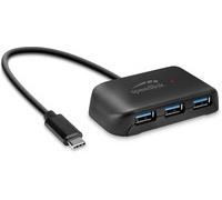 Speedlink SNAPPY EVO USB Hub 4 Port, tipo C to USB 3.0 SL-140203-BK
