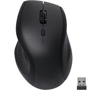 Speedlink SNAPPY - Mouse wireless a 2,4 GHz, 5 pulsanti, fino a 1800 dpi, ergonomico ricaricabile con batteria da 600 mAh, ricarica USB-C, ricevitore nano USB-A per PC e laptop, nero