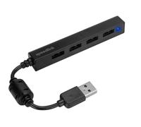 Speedlink Snappy Slim USB Hub, 4 Porte, USB 2.0, Passivo, Nero
