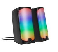 Speedlink Tonos Gaming PC Speaker RGB Bluetooth - Casse PC gaming bluetooth RGB, jack da 3,5 mm o connessione Bluetooth, 12W, altoparlanti pc gaming attivo con varie modalità di illuminazione, nero