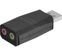 Speedlink Vigo USB Sound Card, Scheda Audio Stereo USB, Nero
