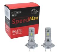 SpeedMax Lampadine Led per auto e moto H7 H18 6500K Plug & Play per Fari a Parabola +200% OFF ROAD