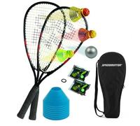 Speedminton®, Set di accessori da speedminton per principianti, Rosso (rot/schwarz)