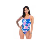 Costume da bagno Speedo Allover Star-Back One Piece blu rosa bianco donna - 28