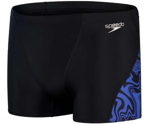 Speedo Allover V-Cut Aquashort Nero/Chroma Blue S - UK32