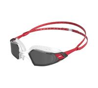 Occhialini Speedo Aquapulse Pro rosso con lenti trasparenti grigio scuro